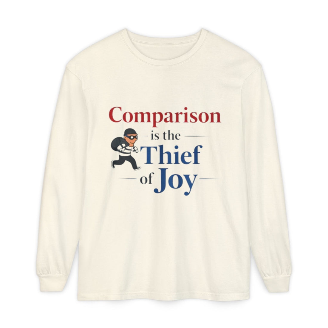Unisex Garment-dyed Thief Long Sleeve T-Shirt